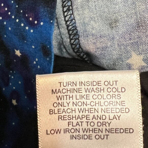 ModCloth 1X Fit & Flare Dress Blue Galaxy Star Print Sleeveless Lined Vintage - Picture 7 of 11